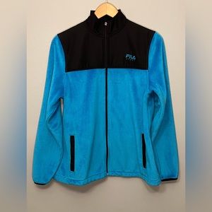Fila Sport Women’s Microfiber Fleece Winter Zipper Jacket Size Large